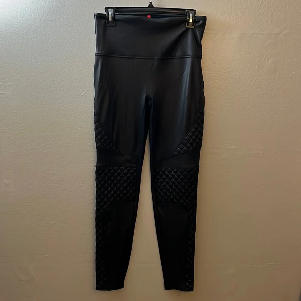 SPANX | Faux leather Moto style Leggins